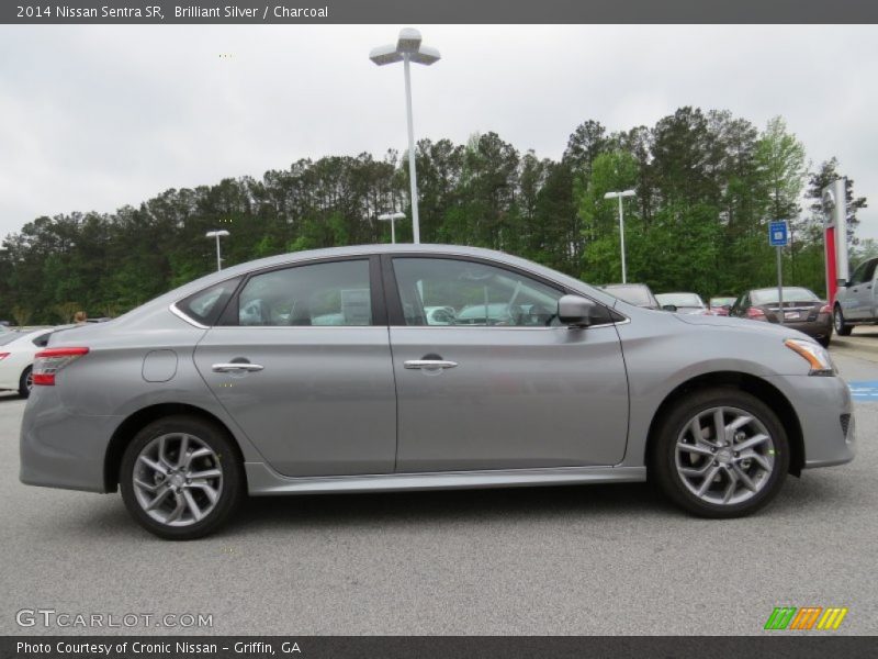 Brilliant Silver / Charcoal 2014 Nissan Sentra SR
