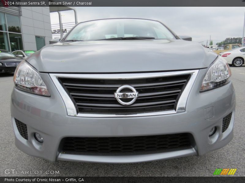 Brilliant Silver / Charcoal 2014 Nissan Sentra SR
