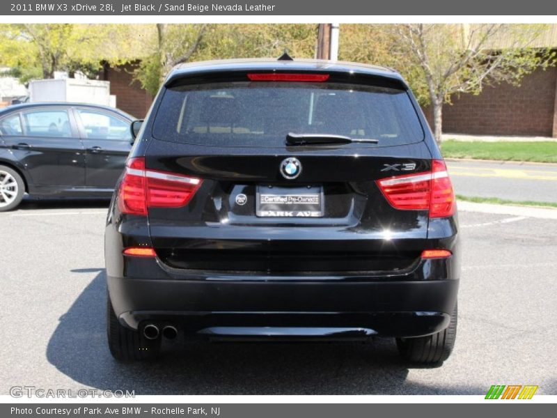 Jet Black / Sand Beige Nevada Leather 2011 BMW X3 xDrive 28i