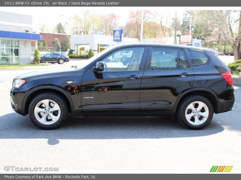 Jet Black / Sand Beige Nevada Leather 2011 BMW X3 xDrive 28i