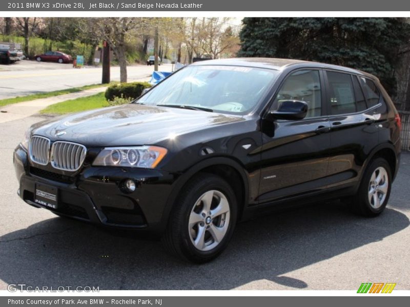 Jet Black / Sand Beige Nevada Leather 2011 BMW X3 xDrive 28i