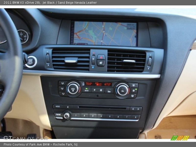 Jet Black / Sand Beige Nevada Leather 2011 BMW X3 xDrive 28i