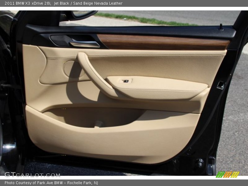 Jet Black / Sand Beige Nevada Leather 2011 BMW X3 xDrive 28i