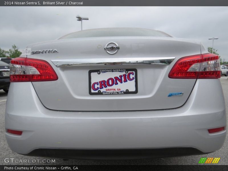 Brilliant Silver / Charcoal 2014 Nissan Sentra S
