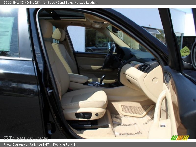 Jet Black / Sand Beige Nevada Leather 2011 BMW X3 xDrive 28i