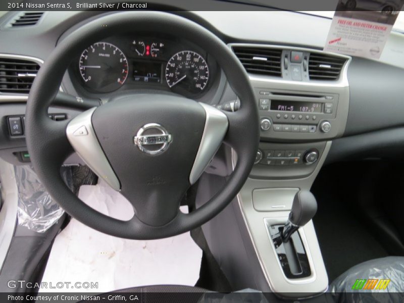 Brilliant Silver / Charcoal 2014 Nissan Sentra S