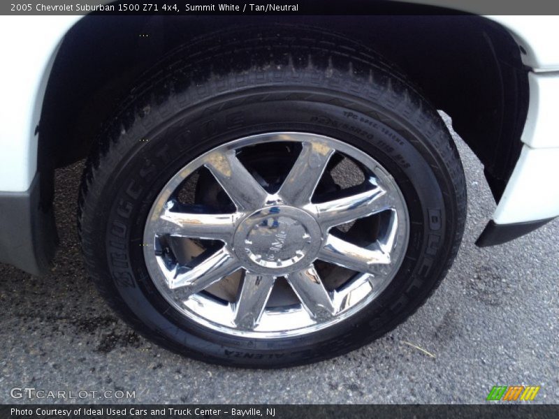 Summit White / Tan/Neutral 2005 Chevrolet Suburban 1500 Z71 4x4