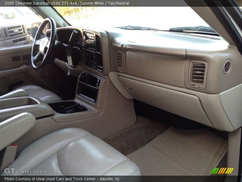 Summit White / Tan/Neutral 2005 Chevrolet Suburban 1500 Z71 4x4