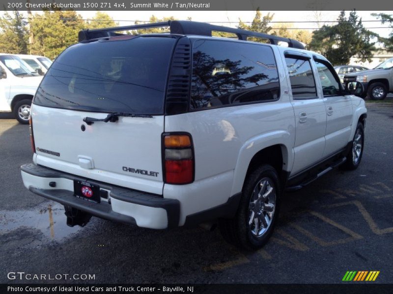 Summit White / Tan/Neutral 2005 Chevrolet Suburban 1500 Z71 4x4