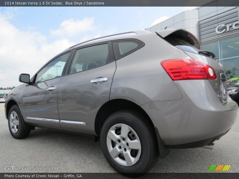 Blue Onyx / Sandstone 2014 Nissan Versa 1.6 SV Sedan