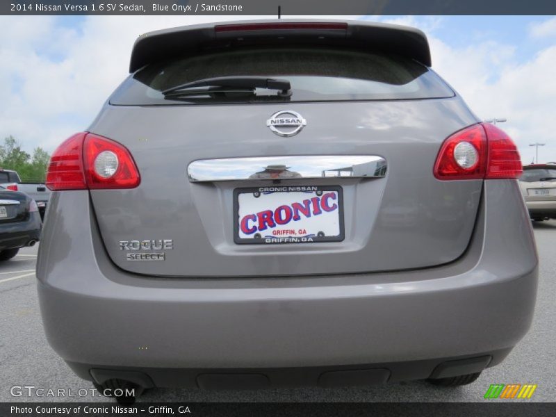 Blue Onyx / Sandstone 2014 Nissan Versa 1.6 SV Sedan