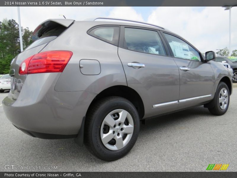 Blue Onyx / Sandstone 2014 Nissan Versa 1.6 SV Sedan