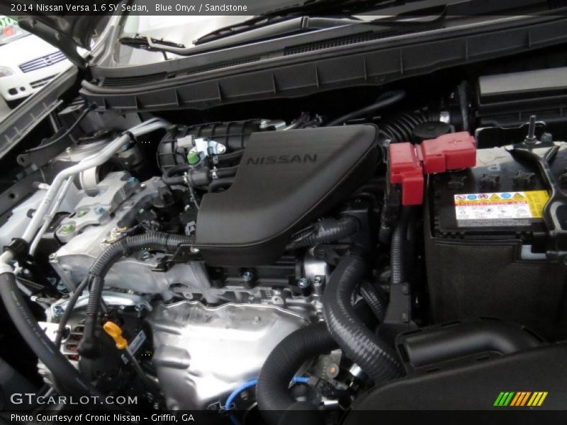 Blue Onyx / Sandstone 2014 Nissan Versa 1.6 SV Sedan