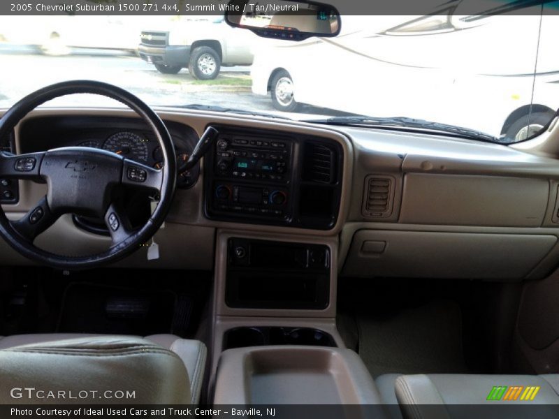 Summit White / Tan/Neutral 2005 Chevrolet Suburban 1500 Z71 4x4