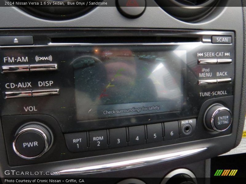 Blue Onyx / Sandstone 2014 Nissan Versa 1.6 SV Sedan