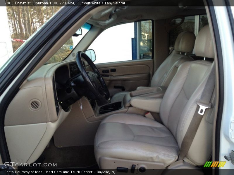 Summit White / Tan/Neutral 2005 Chevrolet Suburban 1500 Z71 4x4
