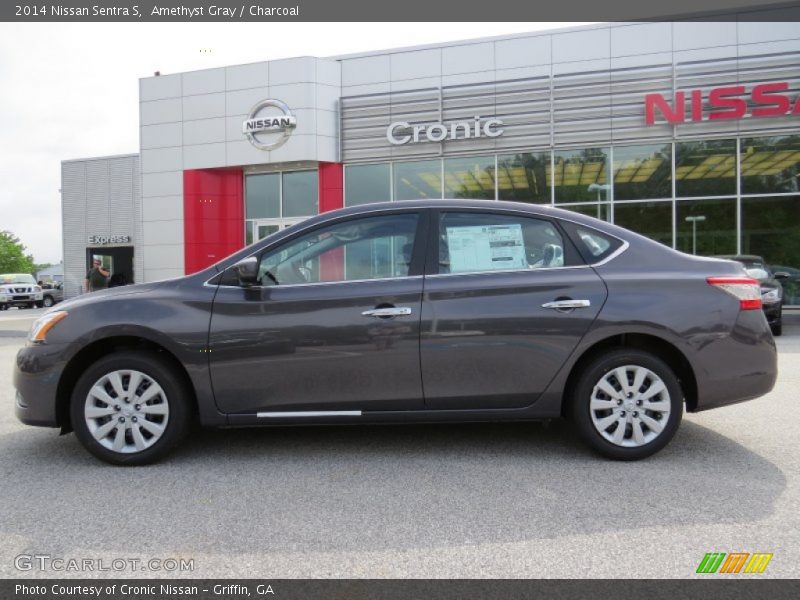 Amethyst Gray / Charcoal 2014 Nissan Sentra S