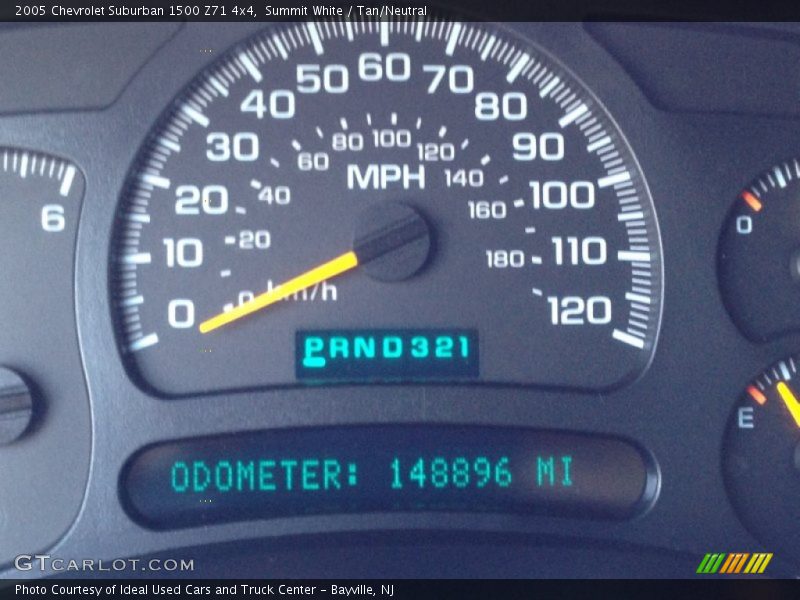 Summit White / Tan/Neutral 2005 Chevrolet Suburban 1500 Z71 4x4