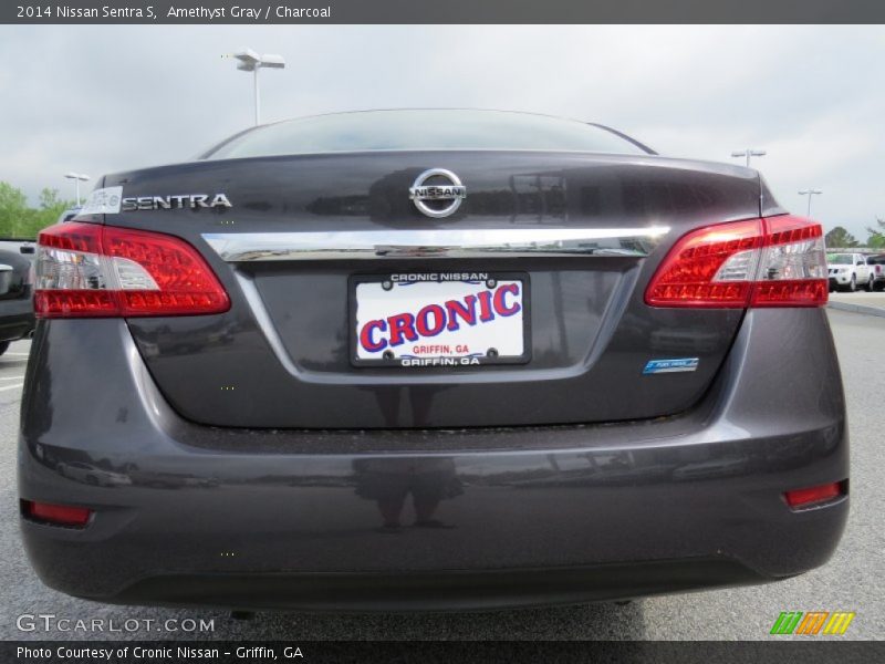 Amethyst Gray / Charcoal 2014 Nissan Sentra S