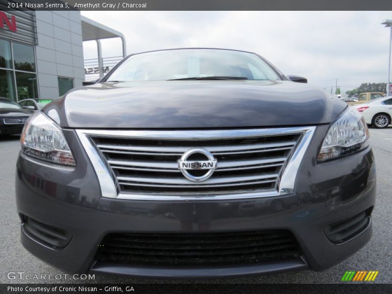 Amethyst Gray / Charcoal 2014 Nissan Sentra S