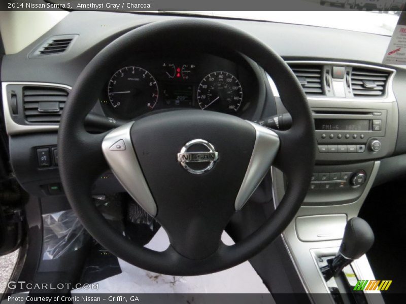 Amethyst Gray / Charcoal 2014 Nissan Sentra S