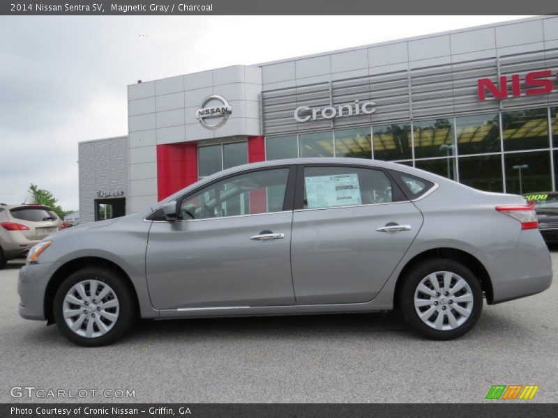 Magnetic Gray / Charcoal 2014 Nissan Sentra SV