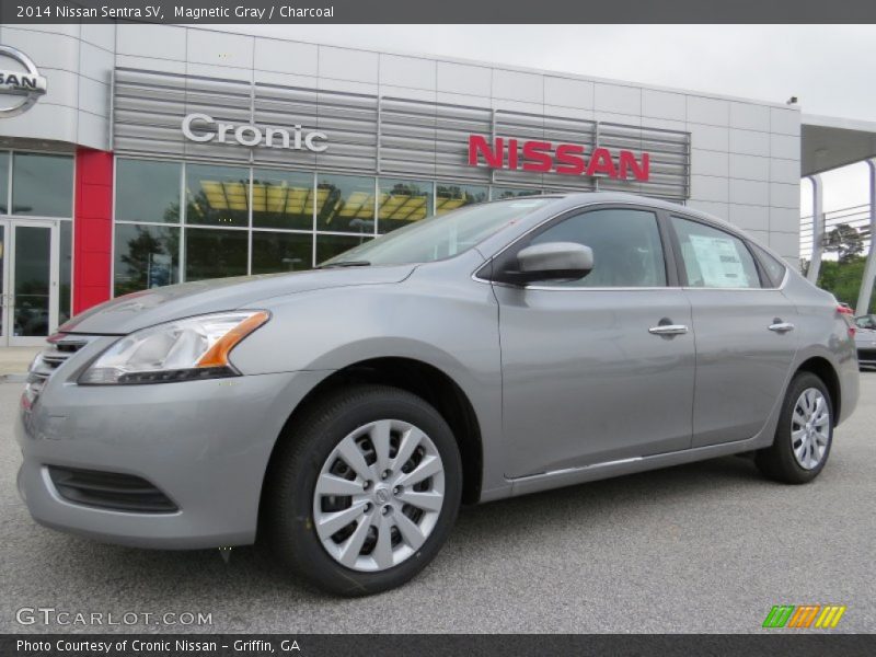 Magnetic Gray / Charcoal 2014 Nissan Sentra SV