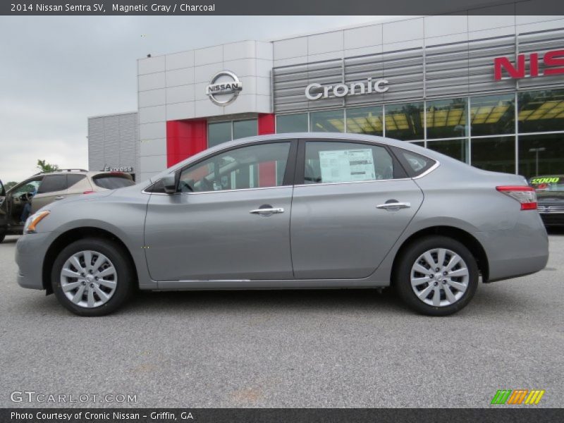 Magnetic Gray / Charcoal 2014 Nissan Sentra SV