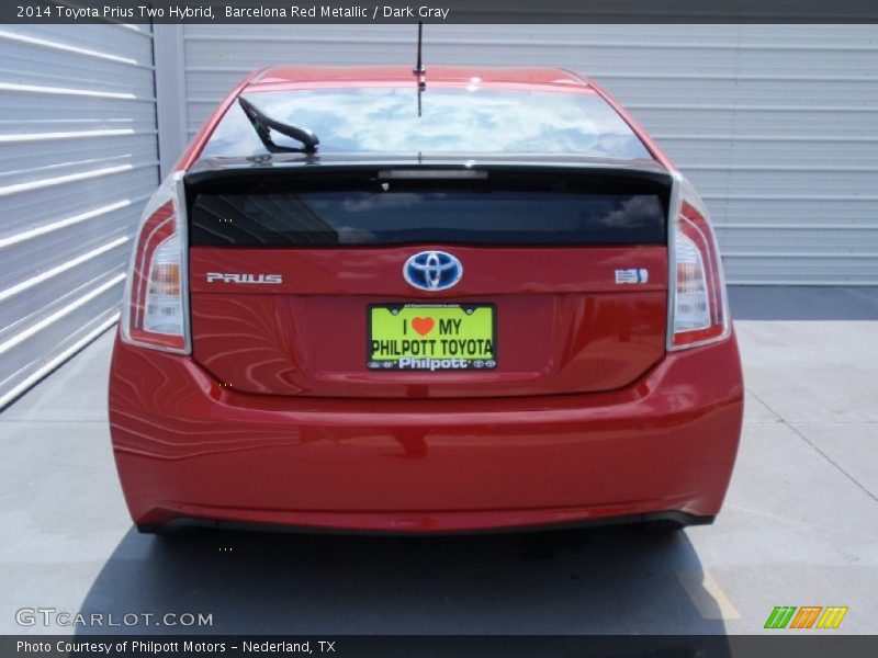 Barcelona Red Metallic / Dark Gray 2014 Toyota Prius Two Hybrid