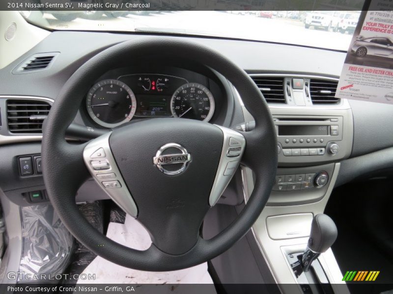 Magnetic Gray / Charcoal 2014 Nissan Sentra SV