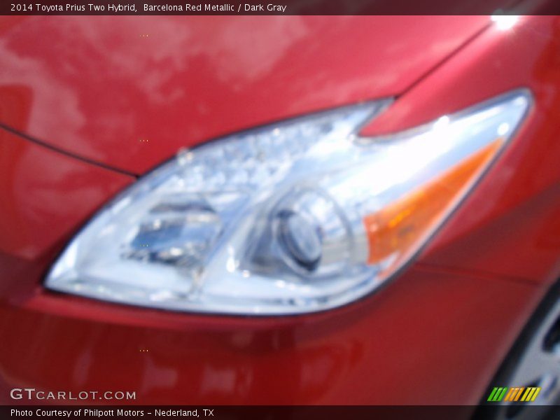 Barcelona Red Metallic / Dark Gray 2014 Toyota Prius Two Hybrid