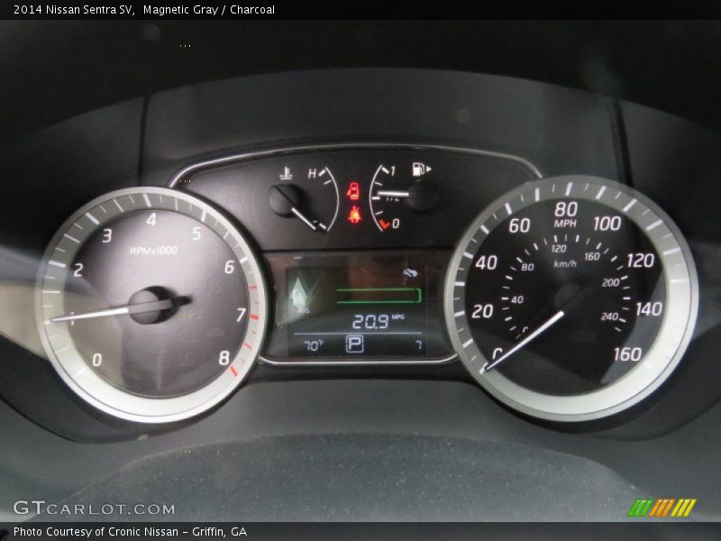 Magnetic Gray / Charcoal 2014 Nissan Sentra SV