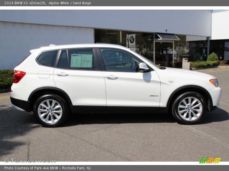 Alpine White / Sand Beige 2014 BMW X3 xDrive28i