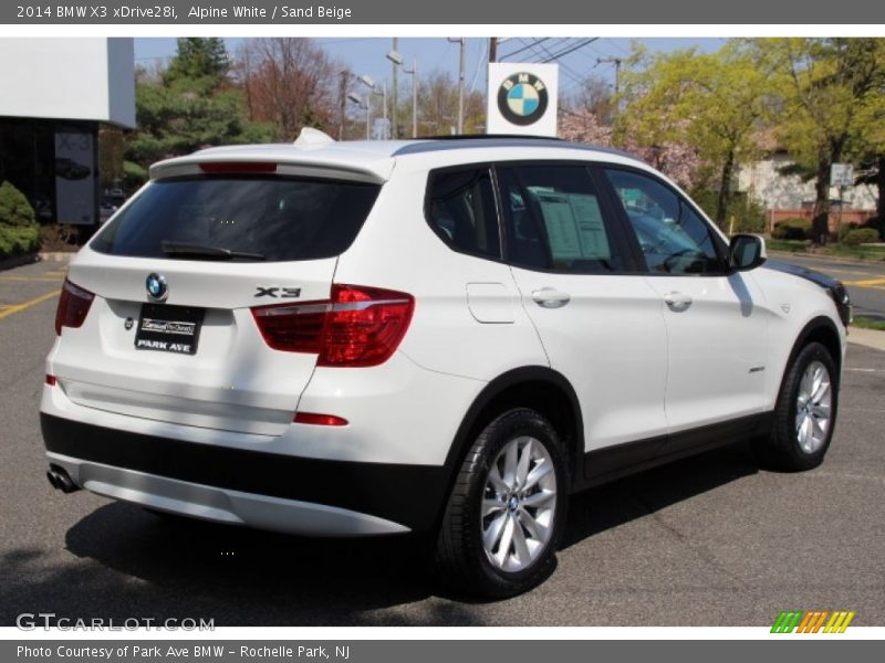 Alpine White / Sand Beige 2014 BMW X3 xDrive28i