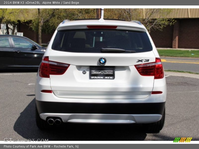 Alpine White / Sand Beige 2014 BMW X3 xDrive28i