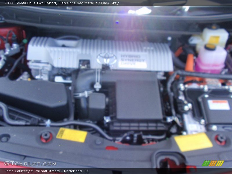 Barcelona Red Metallic / Dark Gray 2014 Toyota Prius Two Hybrid