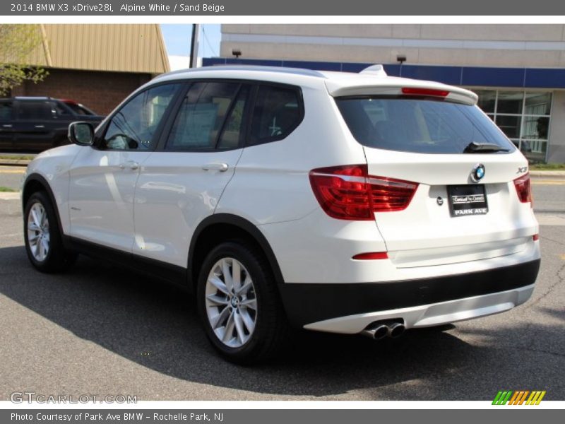 Alpine White / Sand Beige 2014 BMW X3 xDrive28i