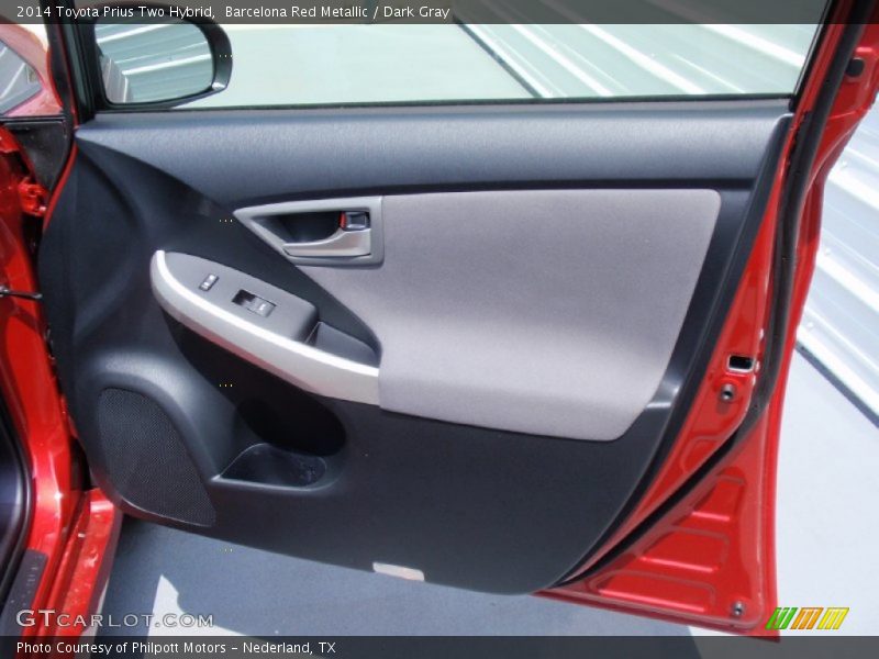 Barcelona Red Metallic / Dark Gray 2014 Toyota Prius Two Hybrid