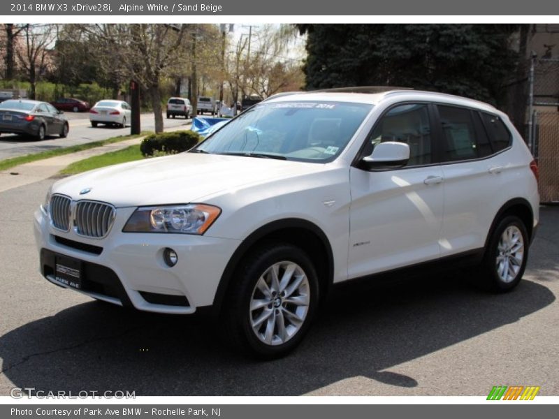 Alpine White / Sand Beige 2014 BMW X3 xDrive28i