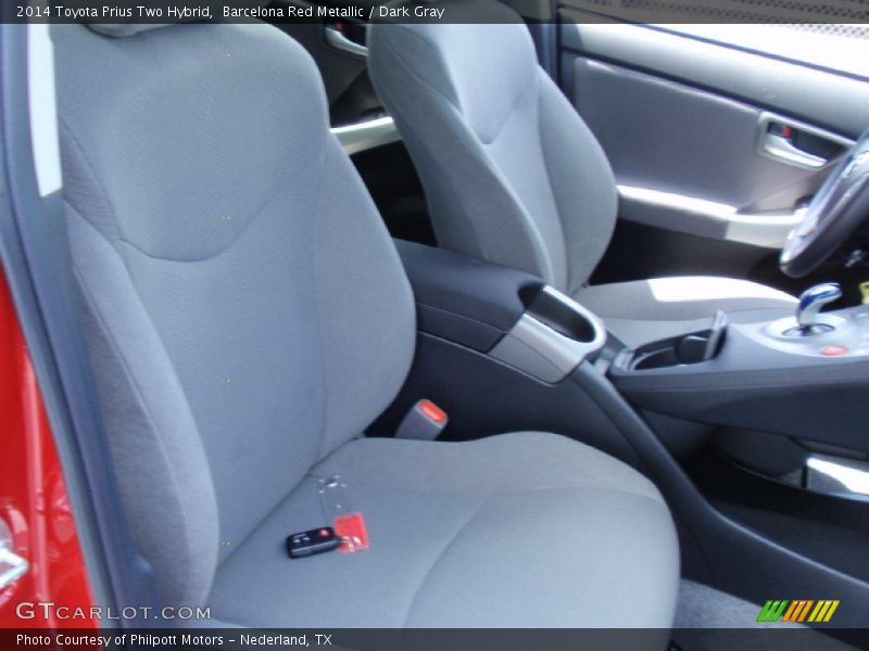Barcelona Red Metallic / Dark Gray 2014 Toyota Prius Two Hybrid