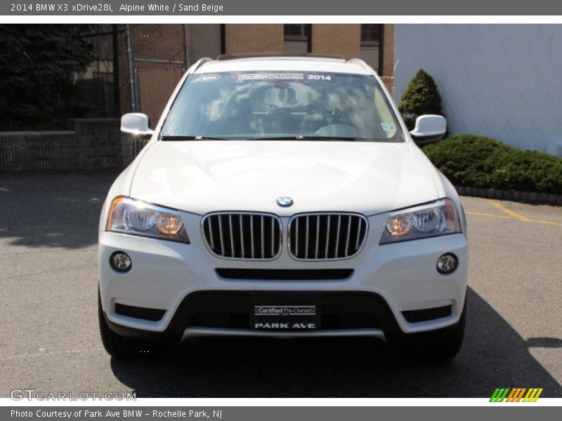 Alpine White / Sand Beige 2014 BMW X3 xDrive28i