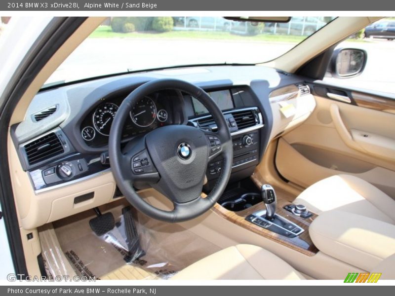 Alpine White / Sand Beige 2014 BMW X3 xDrive28i