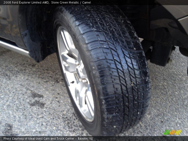 Stone Green Metallic / Camel 2008 Ford Explorer Limited AWD