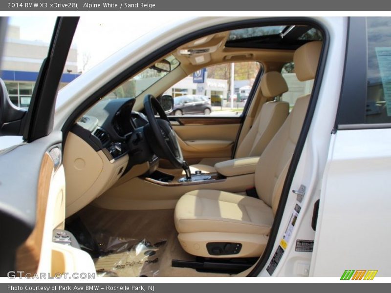 Alpine White / Sand Beige 2014 BMW X3 xDrive28i