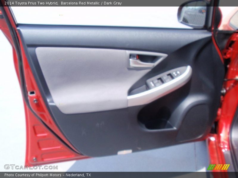 Barcelona Red Metallic / Dark Gray 2014 Toyota Prius Two Hybrid