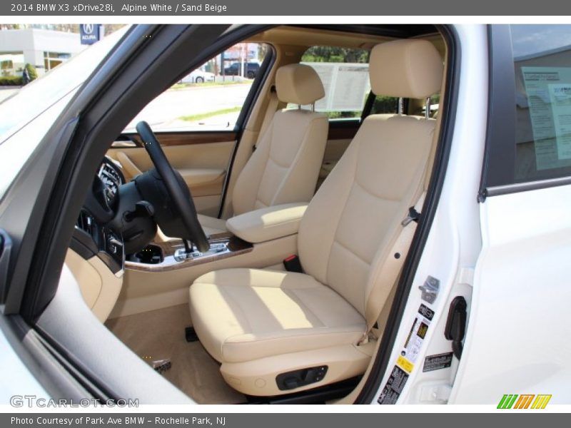 Alpine White / Sand Beige 2014 BMW X3 xDrive28i