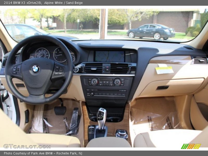 Alpine White / Sand Beige 2014 BMW X3 xDrive28i