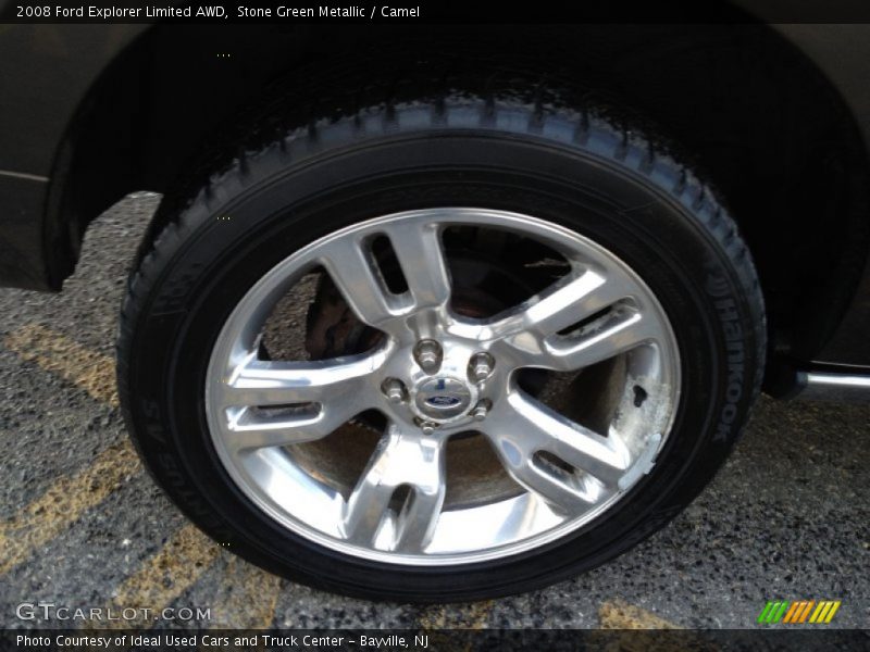 Stone Green Metallic / Camel 2008 Ford Explorer Limited AWD
