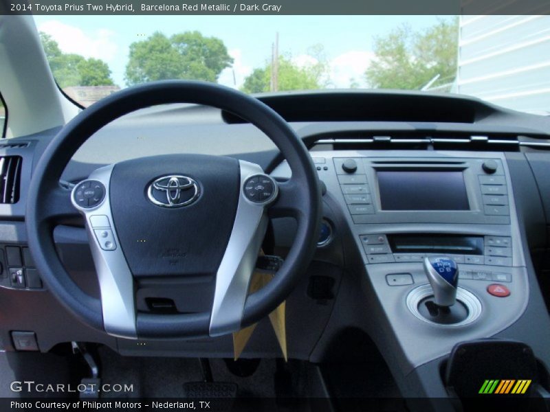 Barcelona Red Metallic / Dark Gray 2014 Toyota Prius Two Hybrid