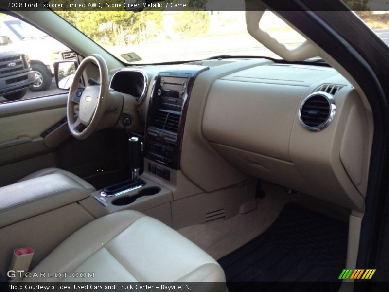 Stone Green Metallic / Camel 2008 Ford Explorer Limited AWD